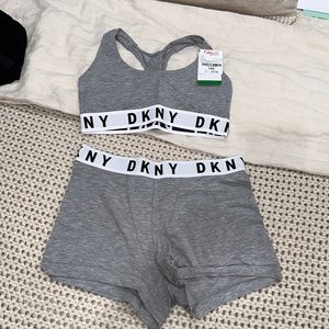 DKNY bralette and short set